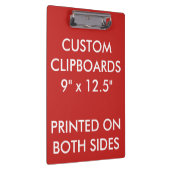 Aangepaste, persoonlijke lege Sjabloon klembord (Rechts)