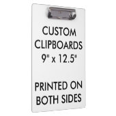 Aangepaste, persoonlijke lege Sjabloon klembord (Rechts)