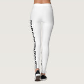 Aangepaste persoonlijke Leggings of Yoga Pants Bla (Achterkant)