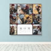 Aangepaste persoonlijke liefde Je moeder 8 Fotocol Canvas Afdruk (Insitu (Houten vloer))