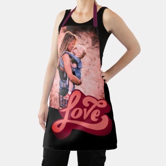 Aangepaste persoonlijke liefdesfoto afdrukken schort (Insitu)