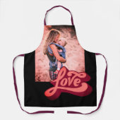 Aangepaste persoonlijke liefdesfoto afdrukken schort (Voorkant)