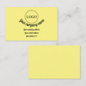 Aangepaste persoonlijke Logo en details Visitekaartje (Voorkant / Achterkant)