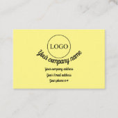 Aangepaste persoonlijke Logo en details Visitekaartje (Voorkant)