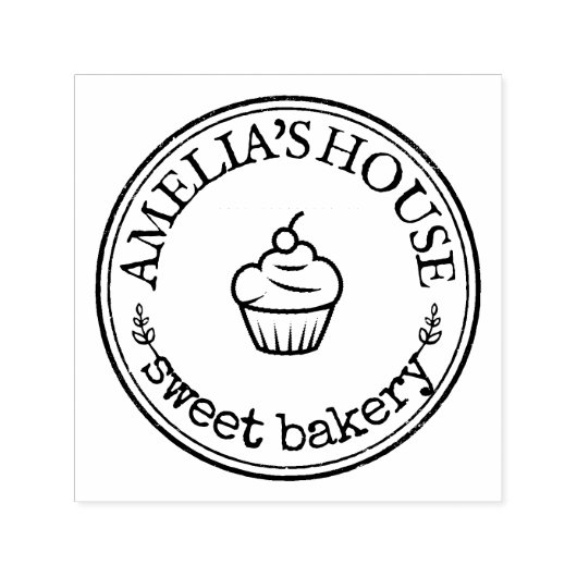 Aangepaste persoonlijke Logo voor thuisgebruik Zelfinktende Stempel (Design)