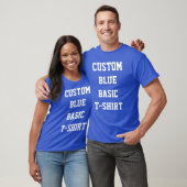 Aangepaste persoonlijke Mannen BASIC ROYAL BLUE T- T-shirt (Unisex)