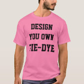 Aangepaste persoonlijke Mannen PINK STROPDAS-DYE T T-shirt (Voorkant)