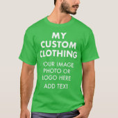 Aangepaste persoonlijke MANNEN SHAMROCK GREEN T-SH T-shirt (Voorkant)