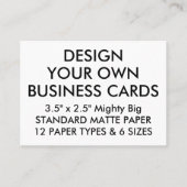 Aangepaste persoonlijke MATTE Visitekaartjes van 3 (Voorkant)