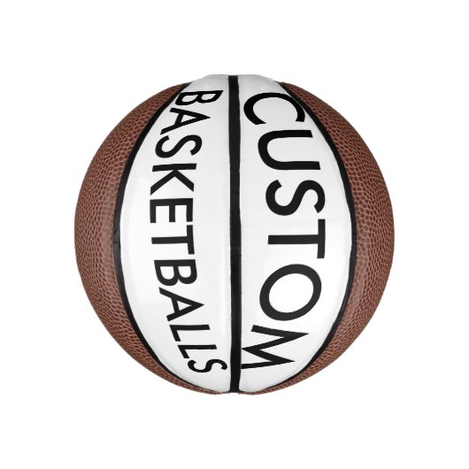 Aangepaste persoonlijke mini-Basketball Blanco Sja Mini Basketbal (Verticaal)