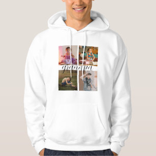 Aangepaste Persoonlijke Moderne Koele 4 Foto Colla Hoodie