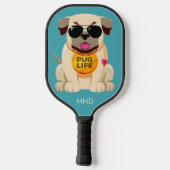Aangepaste persoonlijke monogram en kleur pickleball paddle (Achterkant)