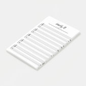 Aangepaste persoonlijke muziek post-it® notes (Schuin)