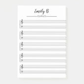 Aangepaste persoonlijke muziek post-it® notes (Voorkant)