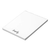 Aangepaste persoonlijke naam Citaat Foto-illustrat Notitieblok (Linkerzijde)