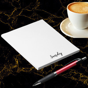 Aangepaste persoonlijke naam Citaat Foto-illustrat Notitieblok