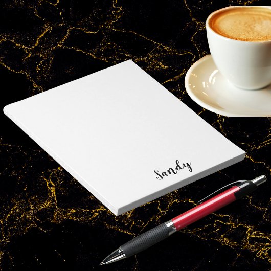 Aangepaste persoonlijke naam Citaat Foto-illustrat Notitieblok