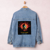 Aangepaste persoonlijke naam Cool Biker Biking Tea Denim Jacket (Hangar)