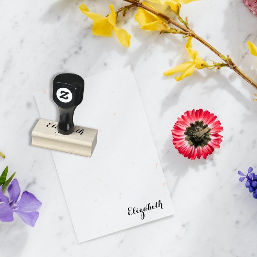 Aangepaste Persoonlijke Naam Elegante Stijlvolle S Rubberstempel