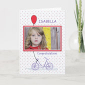 Aangepaste persoonlijke naam en gefeliciteerde fot kaart (Voorkant)