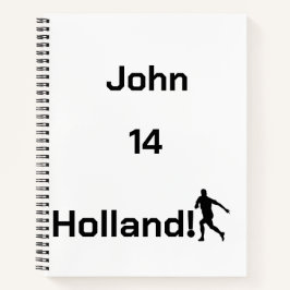 Aangepaste Persoonlijke Naam Holland Atletiek Iden Notitieboek