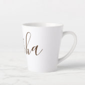 Aangepaste persoonlijke naam latte mok (Rechts)