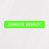 Aangepaste persoonlijke naam moderne Neon Boy Girl Labels (Design 1)