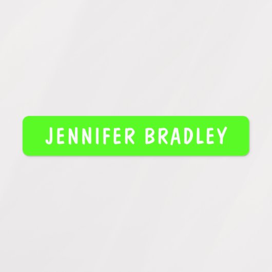Aangepaste persoonlijke naam moderne Neon Boy Girl Labels (Design 1)