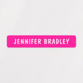 Aangepaste persoonlijke naam moderne Neon Boy Girl Labels (Design 2)