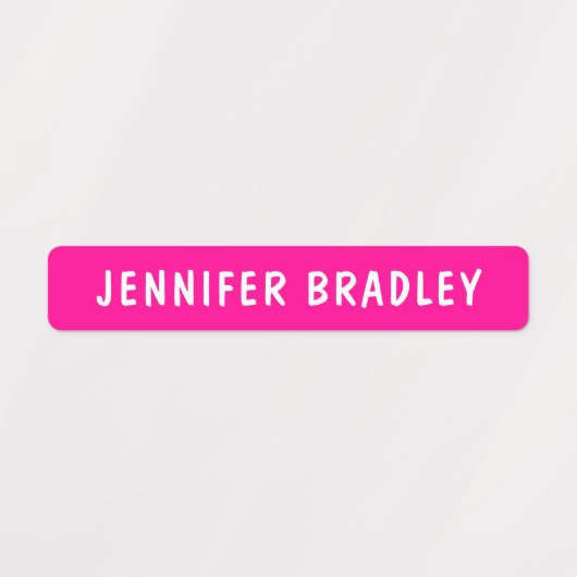 Aangepaste persoonlijke naam moderne Neon Boy Girl Labels (Design 2)