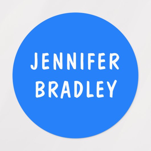 Aangepaste persoonlijke naam moderne Neon Boy Girl Labels (Design 1)