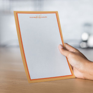 Aangepaste persoonlijke naam Monogram Initialen Or Briefpapier