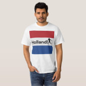Aangepaste Persoonlijke Naam Oranje Fan T-shirt (Voorkant volledig)