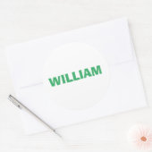 Aangepaste persoonlijke naam ronde sticker (Envelop)
