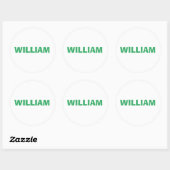 Aangepaste persoonlijke naam ronde sticker (Vel)