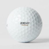 Aangepaste persoonlijke naam Titleist Pro VI Golfballen (Voorkant)