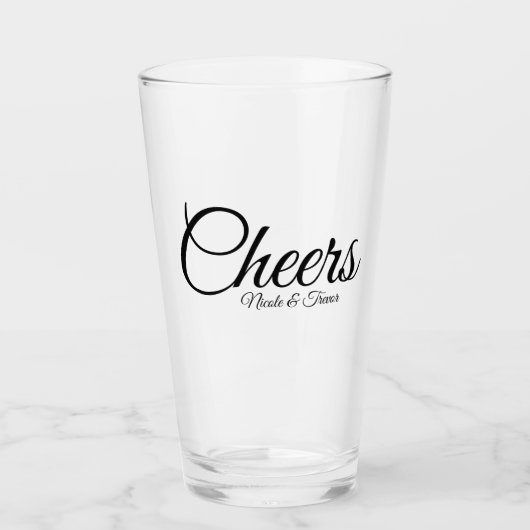 Aangepaste persoonlijke namen - Proost Glas (Voorkant)