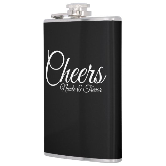 Aangepaste persoonlijke namen - Proost Heupfles (Links)