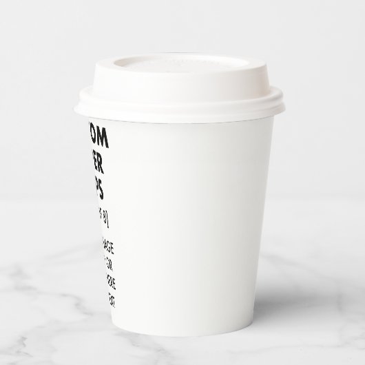 Aangepaste persoonlijke papierbekers [8] met biedi papieren bekers (Links)