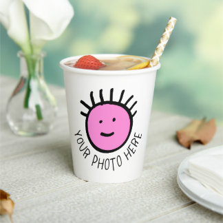 Aangepaste persoonlijke papierbekers 8 oz. - Geen  Papieren Bekers