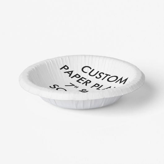 Aangepaste persoonlijke PAPIERBOWLS (8) 7 x 1,5 in Papieren Kommen (Gebogen)