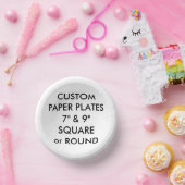 Aangepaste persoonlijke PAPIERBOWLS (8) 7 x 1,5 in Papieren Kommen (Feest)