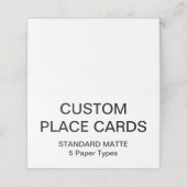 Aangepaste, persoonlijke plaatskaarten Blanco Sjab Plaatskaartje (Buitenkant ongevouwen)