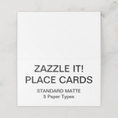 Aangepaste, persoonlijke plaatskaarten Blanco Sjab Plaatskaartje (Buitenkant ongevouwen)