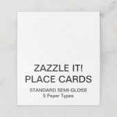 Aangepaste, persoonlijke plaatskaarten Blanco Sjab Plaatskaartje (Buitenkant ongevouwen)
