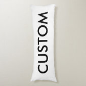 Aangepaste persoonlijke POLYESTER-carrosserie blan Lichaamskussen (Voorkant Verticaal)