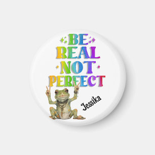 Aangepaste persoonlijke positieve boho kikker Hipp Magneet