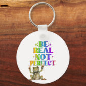 Aangepaste persoonlijke positieve boho kikker hipp sleutelhanger (Achterkant)
