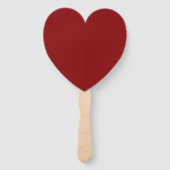 Aangepaste persoonlijke RED HEART WEDDING FANTS Handwaaier (Achterkant)