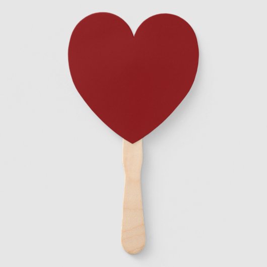 Aangepaste persoonlijke RED HEART WEDDING FANTS Handwaaier (Achterkant)